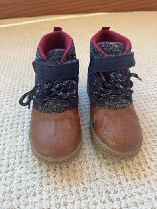 Carter's Other - CARTERS -Kids Brown and Navy Lace-Up Ankle Boots (Size 10)